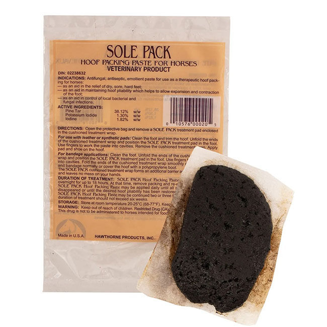 Hawthorne Sole Pack Medicated Hoof Packing Paddies image number null