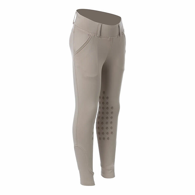 Equinavia Kids' Lena Knee Patch Pull-On Breeches - Tan image number null