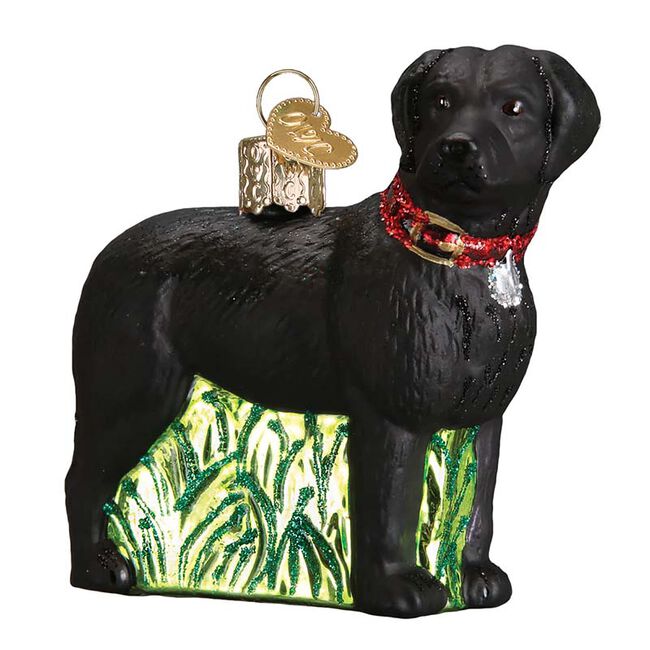 Old World Christmas Ornament - Standing Black Lab image number null