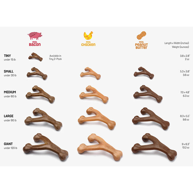 Benebone Wishbone Dog Chew - Chicken Flavor image number null
