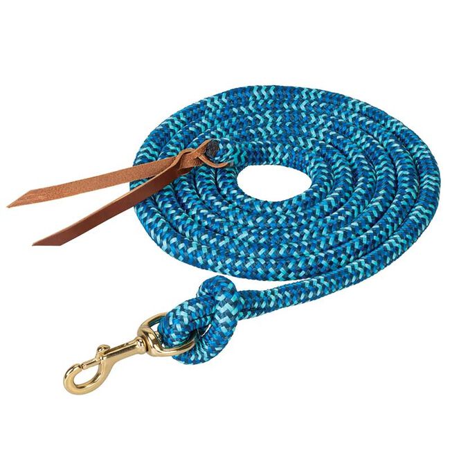 Weaver Poly Cowboy Lead with Snap, 5/8" x 10' Navy/Blue/Turquoise image number null