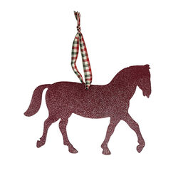 Metal Mazing Ornament - Handmade in NH - Horse - Closeout