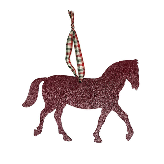 Metal Mazing Ornament - Handmade in NH - Horse - Closeout image number null