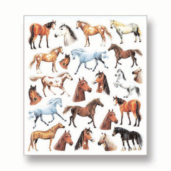 Kelley and Company Sticker Sheet - Horses & Horse Heads image number null