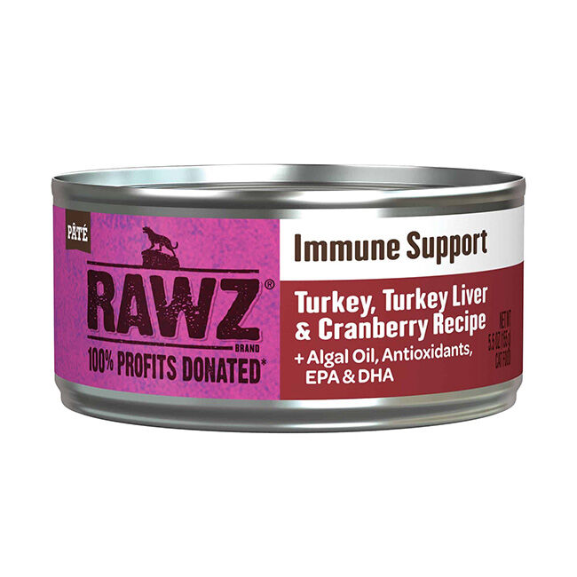 RAWZ Immune Support Cat Food - Turkey, Turkey Liver & Cranberry - 5.5 oz image number null