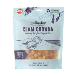 Polkadog Clam Chowda - Crunchy Bits for Dogs & Cats - 7 oz
