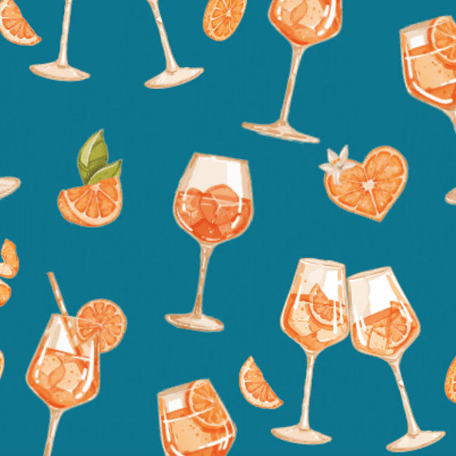 Dreamers & Schemers Boot Socks - Pair and a Spare - Aperol Spritz image number null