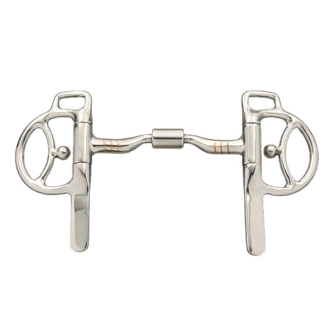 Tough1 Half Cheek Mini Bit with Low Port Roller Mouth image number null