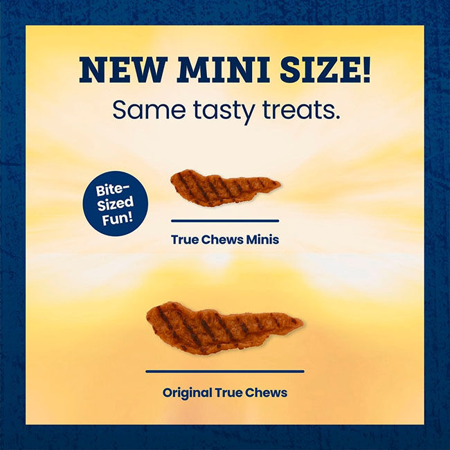 Blue Buffalo True Chews Minis Premium Dog Treats - Premium Grillers Made with Real Steak - 10 oz image number null
