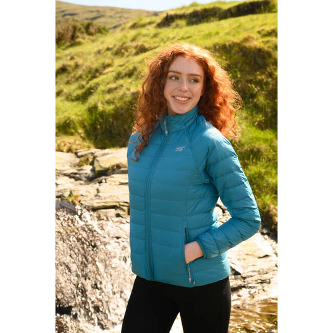 Mac in a Sac Women's Packable Down Jacket - Petrol/Soft Gray image number null