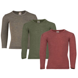 Engel Kids' Wool/Silk Blend Long-Sleeve Shirt