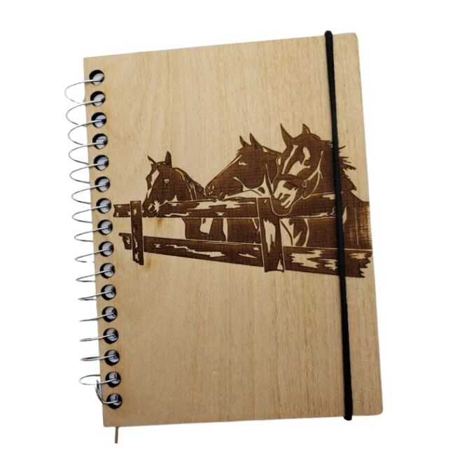 Horses at Fence Pocket Journal image number null