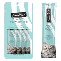 Fussie Cat Puree Tuna with Prawn - 4 Count