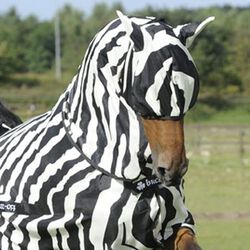Bucas Buzz Off Zebra Fly Mask - Small