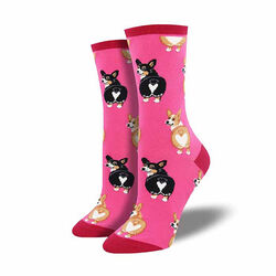 GT Reid Socks - Pink Corgi Butts