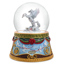 Breyer 2023 Holiday Musical Snow Globe - Holiday Flight