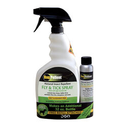 BugPellent Natural Insect Repellent Spray - 32 oz with Bonus Concentrate