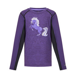 Kerrits Kids' Free Frolic Base Layer Top - Huckleberry
