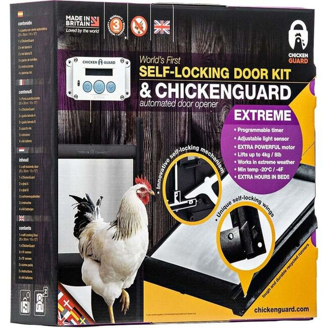 ChickenGuard Extreme Self-Locking Door Kit & Automated Door Opener image number null