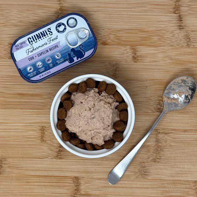 Gunni's Cat Food Topper - Cod & Capelin Recipe - 3 oz image number null