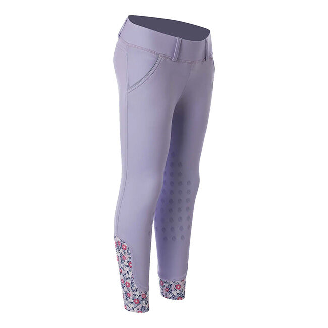 Equinavia Kids' Lena Knee Patch Pull-On Breeches - Lavender image number null
