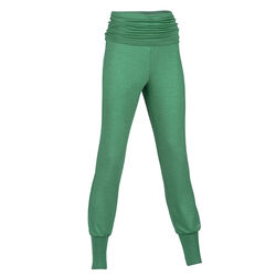 Engel Sports Women's Wool/Silk Blend Yoga Pants - Emerald