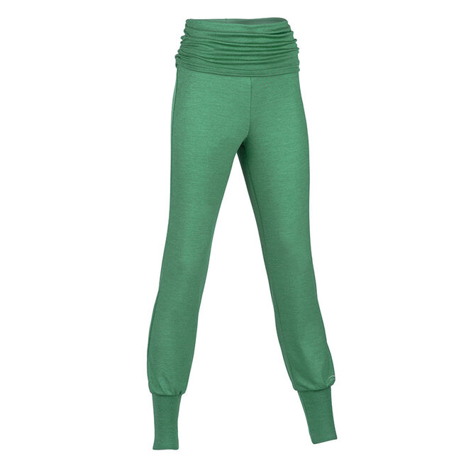 Engel Sports Women's Wool/Silk Blend Yoga Pants Emerald The