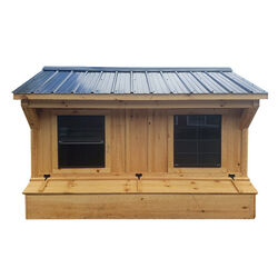 NV Farms 6' x 9' Chicken Coop with Black Metal Roof