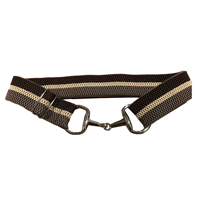 Anademi Stretch Belt with Silver-Tone Bit Buckle - Textures image number null