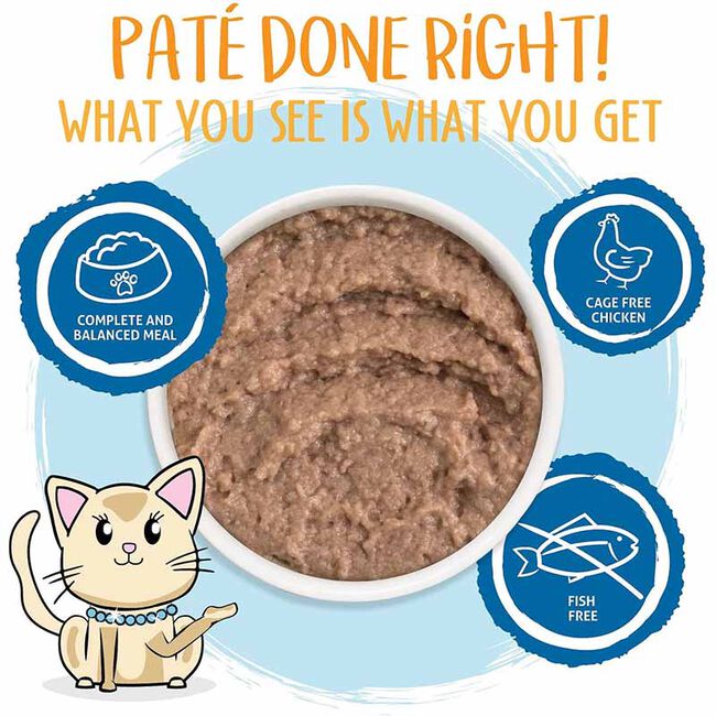 Weruva Cat Slide N' Serve Pat&eacute; - Jeopurrdy Licious - Chicken Breast Dinner - 2.8 oz image number null