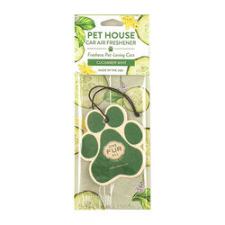 Pet House Candle Car Air Freshener - Cucumber Mint