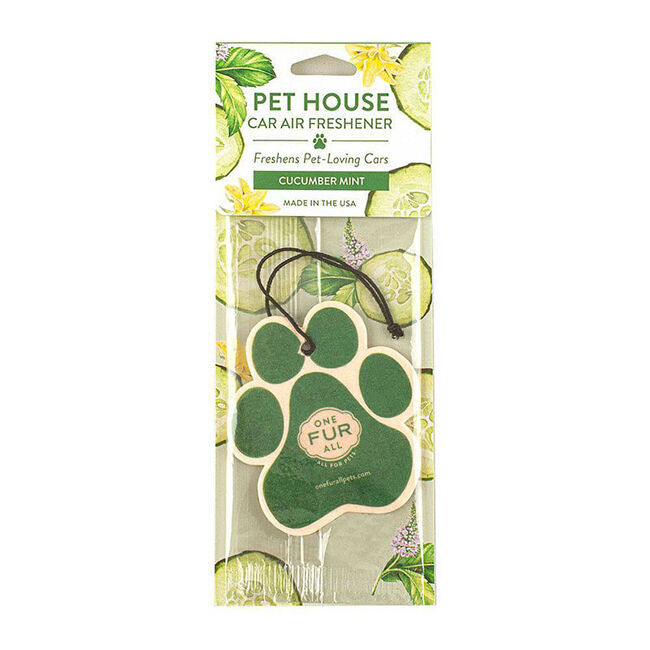 Pet House Candle Cucumber Mint Car Air Freshener image number null