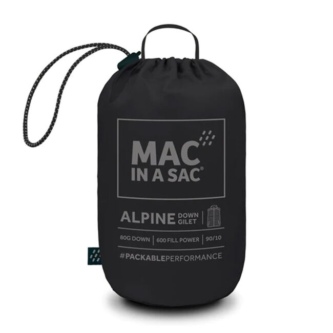 Mac in a Sac Men's Alpine Packable Down Gilet - Black image number null