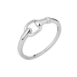 AWST International Sterling Silver Half Snaffle Bit Ring