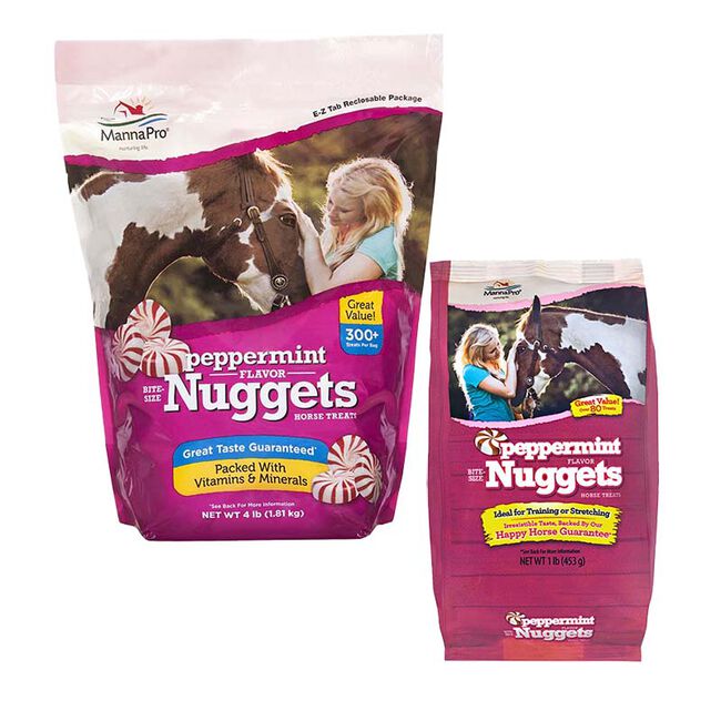 Manna Pro Peppermint Flavor Bite Sized Nuggets Horse Treats image number null