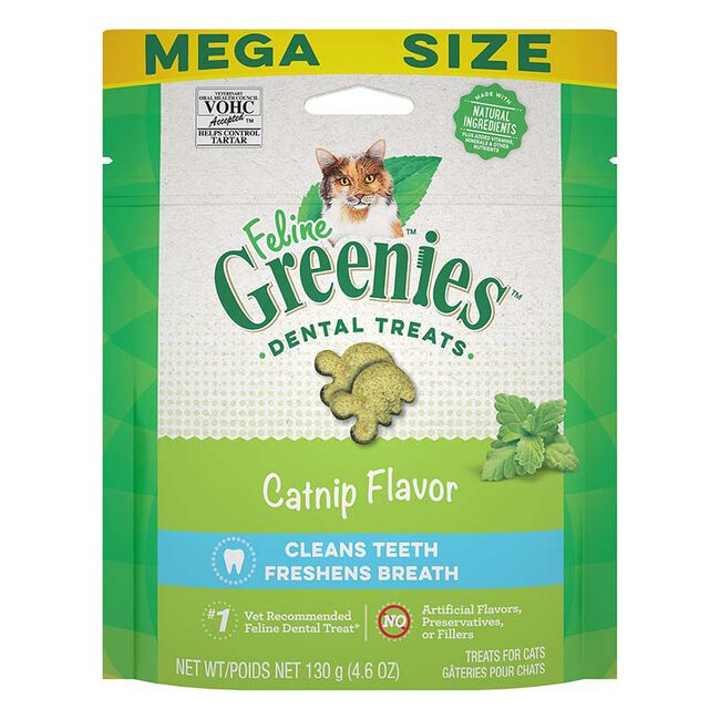 Greenies Feline Dental Treats - Catnip Flavor image number null