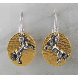 Finishing Touch of Kentucky Fluffy Tail Horse Earrings