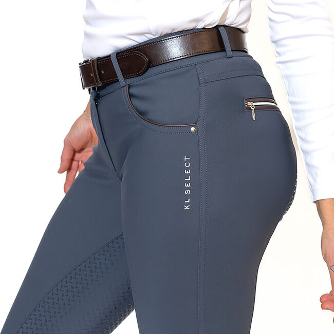 KL Select Women's Gabrielle Full Seat Breech - Slate/Espresso image number null