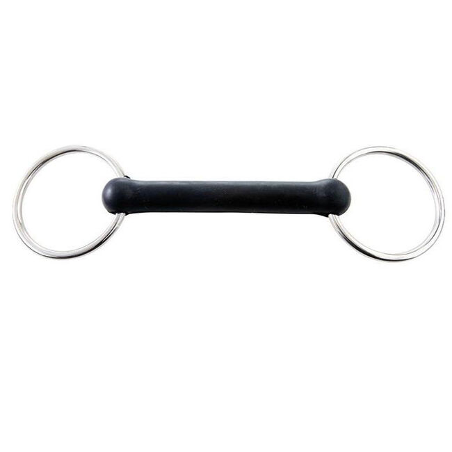 Korsteel Solid Rubber Mouth Loose Ring Snaffle Bit image number null