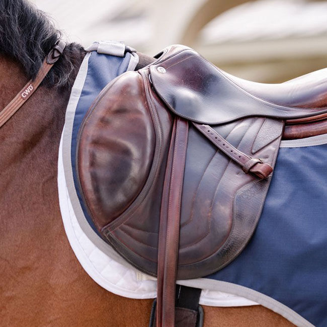 Horseware Amigo Ripstop Exercise Sheet - Navy/Titanium Grey image number null