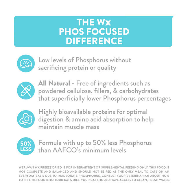 Weruva Wx Phosphorus Focused Cat Food - Freeze-Dried & Fully-Cooked - Chicken Breast & Tilapia Formula image number null