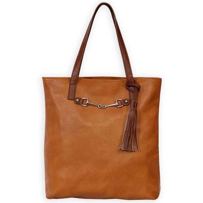AWST Brown Snaffle Bit Tote Bag image number null