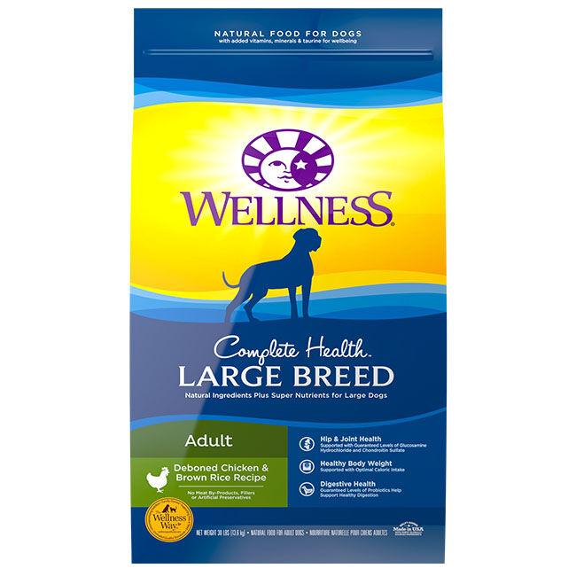 Wellness Complete Health Natural Large Breed Health Recipe Dry Dog Food image number null