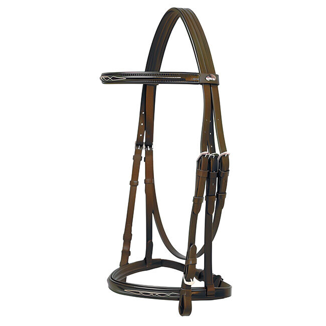 Tekna Fancy Stitched Snaffle Bridle image number null