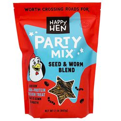 Happy Hen Party Mix - Seed & Mealworm Blend - 2 lb