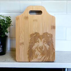 The Krafty Equestrian Cutting Board - Bamboo - Collie
