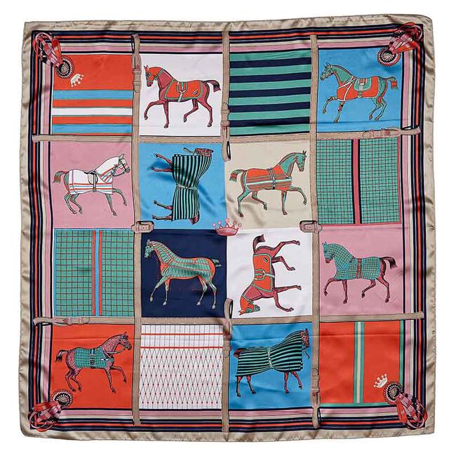 AWST International Silky Scarf - Horses in Blankets image number null