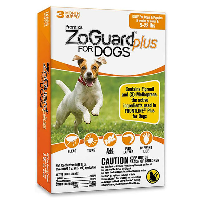 ZoGuard Plus Flea & Tick Preventative for Dogs - 3-Month Supply image number null