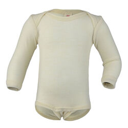 Engel Baby Long Sleeve Bodysuit -100% Organic Virgin Wool