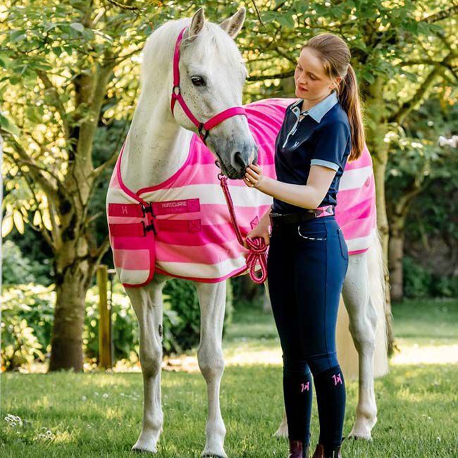 Horseware Newmarket Fleece Cooler - Witney Pink image number null
